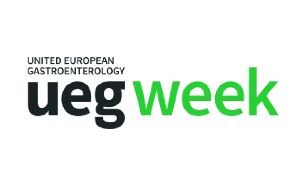 United European Gastroenterology (UEG) Event teasers 2025 Black and green writing over white background