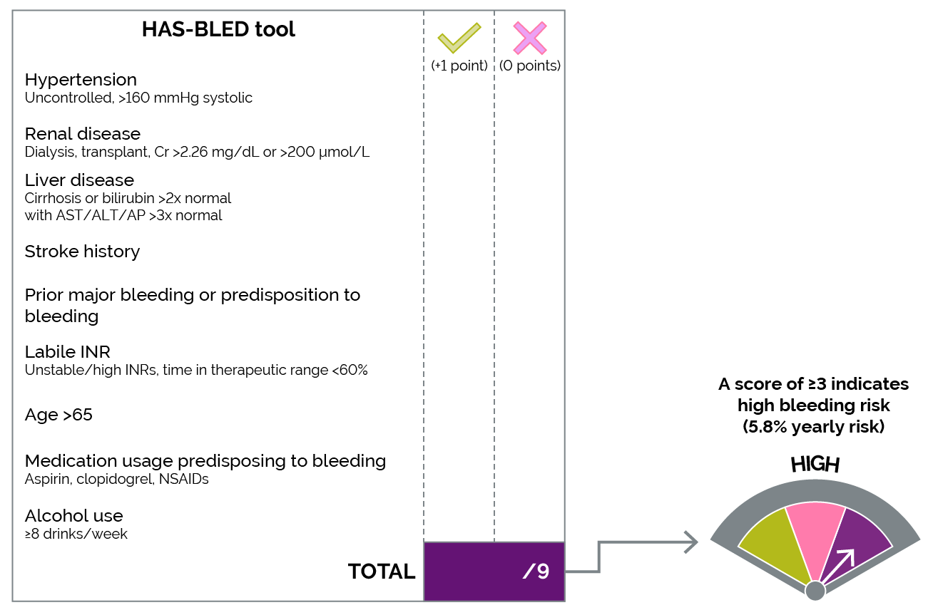 The HAS-BLED tool